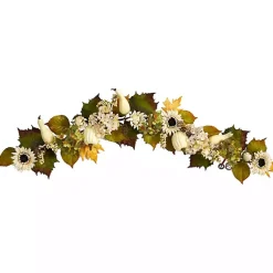 Sunflowers, Hydrangeas, and Pumpkins Garland Fall