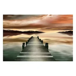 Kirklands Home Canvas Art|Sunset Jetty Giclee Canvas Art Print Multi
