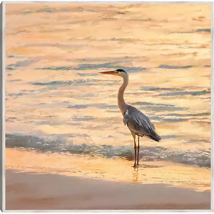 Kirklands Home Canvas Art|Sunset Shore Framed Canvas Art Print