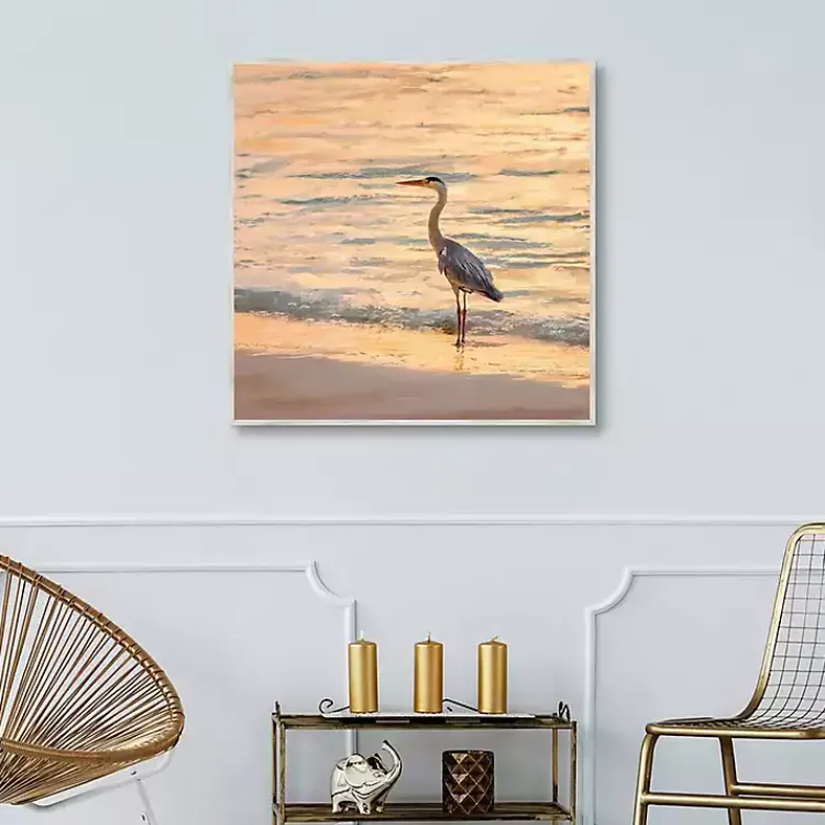 Kirklands Home Canvas Art|Sunset Shore Framed Canvas Art Print