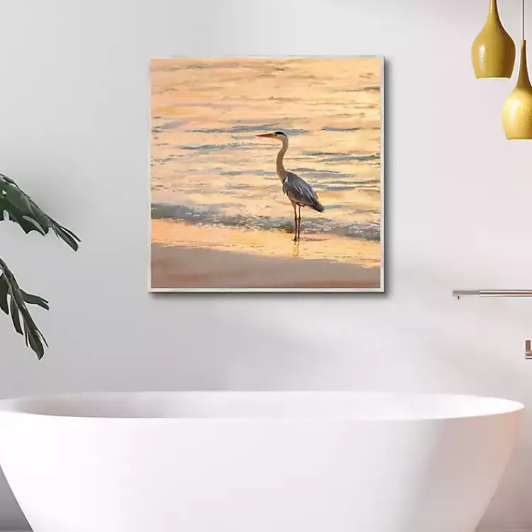 Kirklands Home Canvas Art|Sunset Shore Framed Canvas Art Print