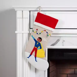 Discount Superhero Christmas Stocking Christmas Stockings & Stocking Holders