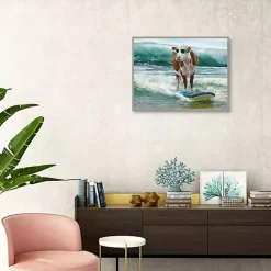 Kirklands Home Canvas Art|Surf & Turf Framed Canvas Art Print Multi