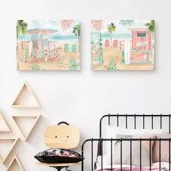 Kirklands Home Canvas Art|Surfs Up Canvas Art Prints, Set 2