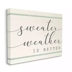Sale Sweater Weather Is Better Canvas Wall Art Fall