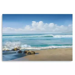 Kirklands Home Canvas Art|Sweeping Blue Canvas Art Print, 48x32 in.