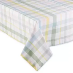 Kirklands Home Table Linens|Sweet Spring Plaid Tablecloth, 52 in. Multi