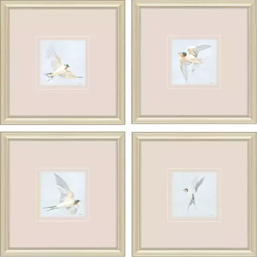Kirklands Home Framed Art|Swift Birds Framed Art Prints, Set of 4