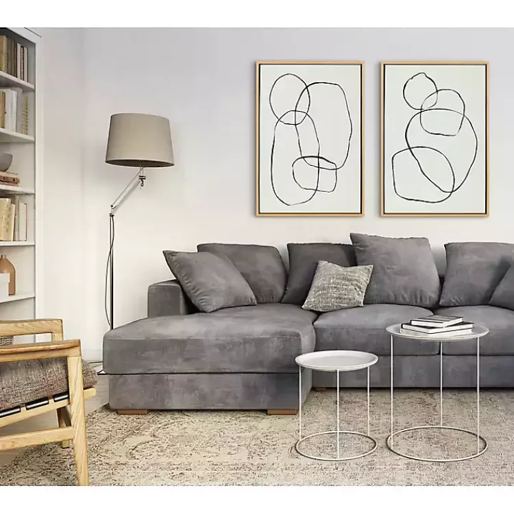 Kirklands Home Canvas Art|Sylvie Going in Circles Canvas Prints, Set of 2