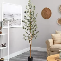 Hot Tall Potted Olive Branch Tree, 82 in. Trees & Topiaries