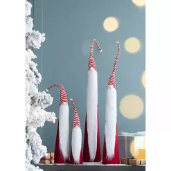 Outlet Tall Red and White Santa Gnomes, Set of 4 Christmas Decorations