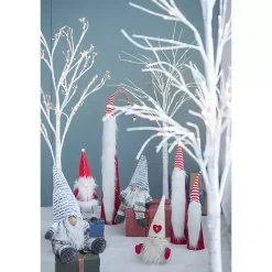 Outlet Tall Red and White Santa Gnomes, Set of 4 Christmas Decorations