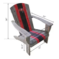 Kirklands Home Outdoor Seating|Tampa Bay Buccaneers Adirondack Outdoor Chair Brown