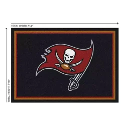 Kirklands Home Area Rugs|Tampa Bay Buccaneers Area Rug, 4x6
