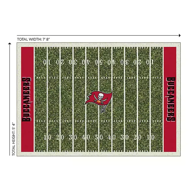 Kirklands Home Area Rugs|Tampa Bay Buccaneers Home Field Area Rug, 6x8