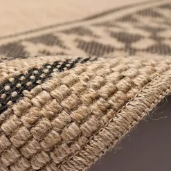 Kirklands Home Outdoor Rugs|Tan & Black Zig Zag Indoor/Outdoor Area Rug, 5x7