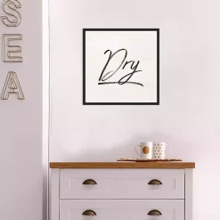 Kirklands Home Wall Quotes & Signs|Tan and Black Dry Laundry Framed Wall Plaque