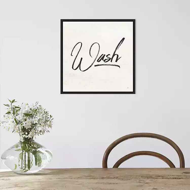 Kirklands Home Wall Quotes & Signs|Tan and Black Wash Laundry Framed Wall Plaque
