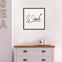 Kirklands Home Wall Quotes & Signs|Tan and Black Wash Laundry Framed Wall Plaque