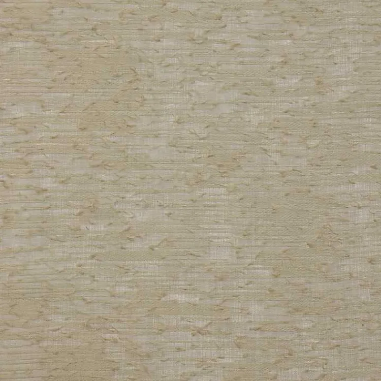 Kirklands Home Curtains & Drapes|Boucle Sheer Single Curtain Panel, 95 in. Tan