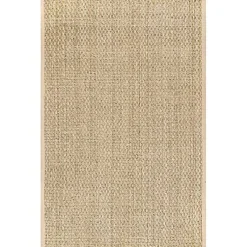 Kirklands Home Area Rugs|Checker Weave Seagrass Area Rug, 5x8 Tan
