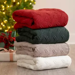 Sale Chenille Cable Knit Throw Blankets & Throws