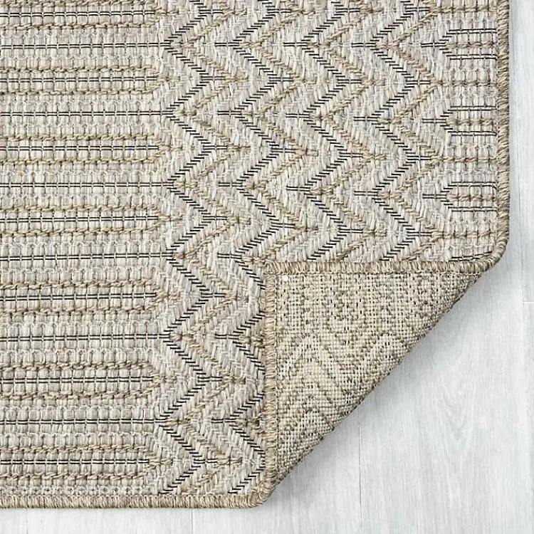 Kirklands Home Area Rugs|Chevron Indoor/Outdoor Area Rug, 5x7 Tan