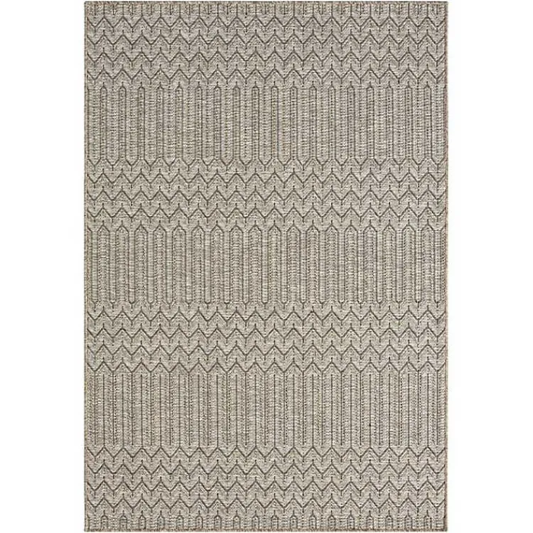 Kirklands Home Area Rugs|Chevron Indoor/Outdoor Area Rug, 7x9 Tan