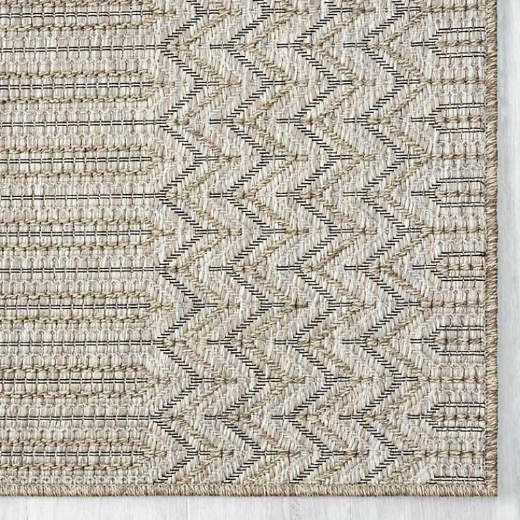 Kirklands Home Area Rugs|Chevron Indoor/Outdoor Area Rug, 7x9 Tan
