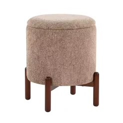 Kirklands Home Benches & Ottomans|Daniella Storage Ottoman Tan