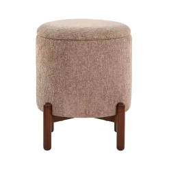 Kirklands Home Benches & Ottomans|Daniella Storage Ottoman Tan