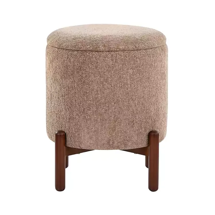 Kirklands Home Benches & Ottomans|Daniella Storage Ottoman Tan