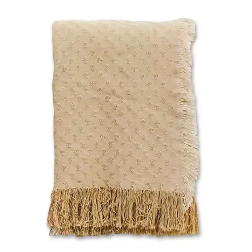 Outlet Dotted Woven Throw Blankets & Throws