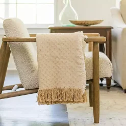Outlet Dotted Woven Throw Blankets & Throws