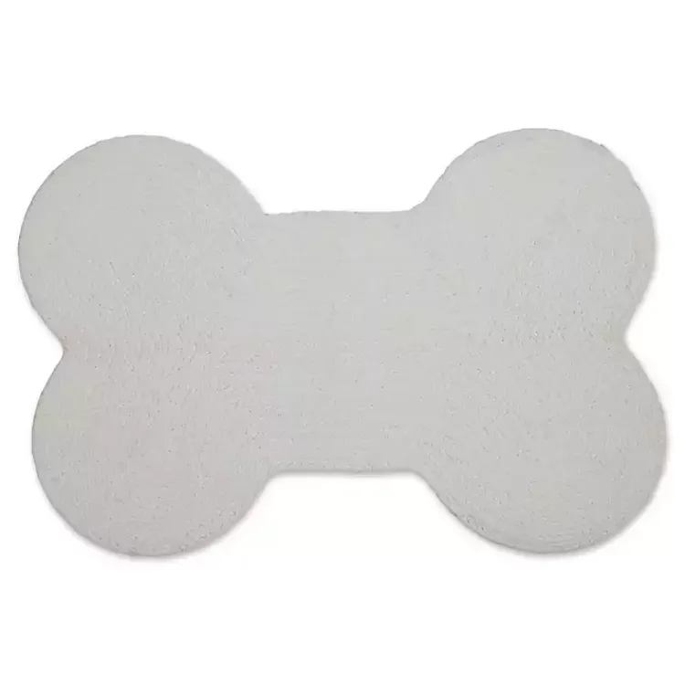 Kirklands Home Kitchen & Floor Mats|Eat Play Love Bone-Shaped Pet Bowl Mat Tan