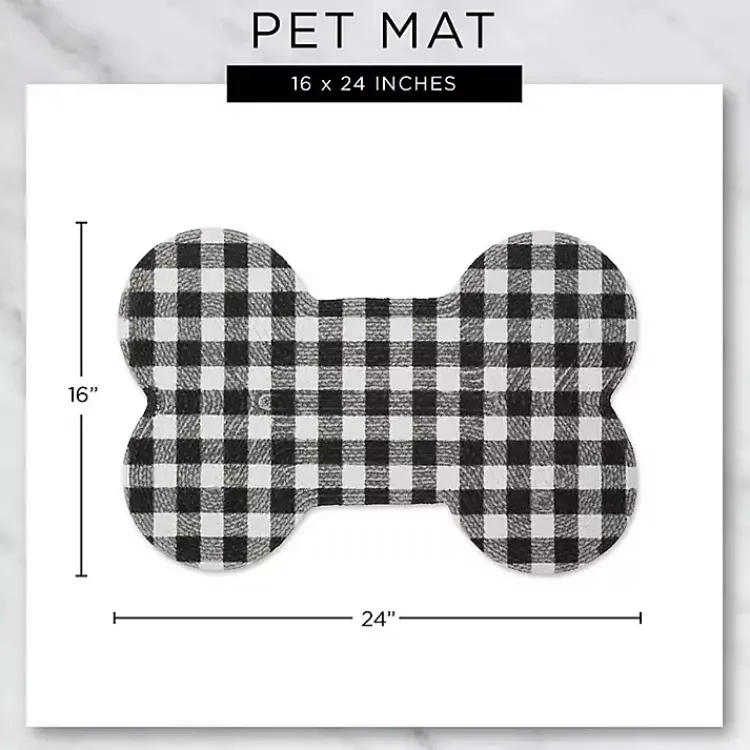Kirklands Home Kitchen & Floor Mats|Eat Play Love Bone-Shaped Pet Bowl Mat Tan