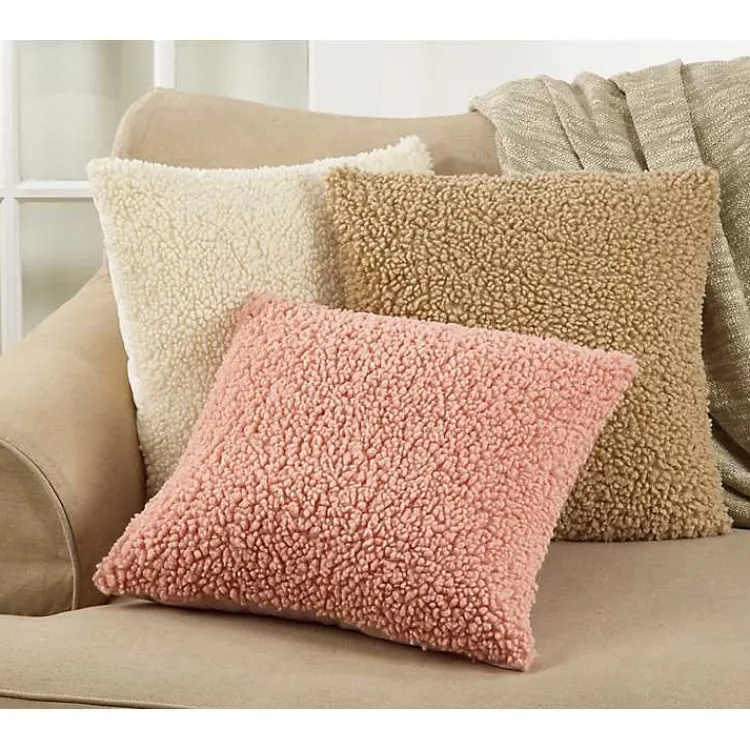 Faux Lamb Fur Pillow Pillows