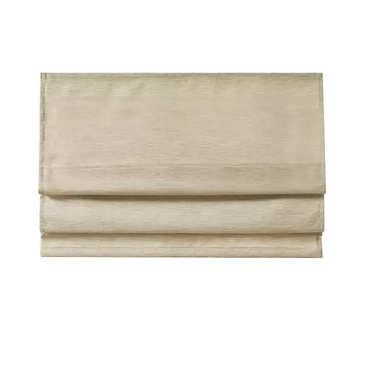 Kirklands Home Curtains & Drapes|Faux Silk Room Darkening Roman Shade, 33 in. Tan