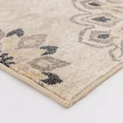 Kirklands Home Area Rugs|Floral Mini Medallions Area Rug, 5x7 Tan