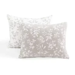 Kirklands Home Quilts|Tan Floral Reversible 3-pc. King Quilt Set