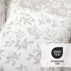 Kirklands Home Quilts|Tan Floral Reversible 3-pc. Full/Queen Quilt Set