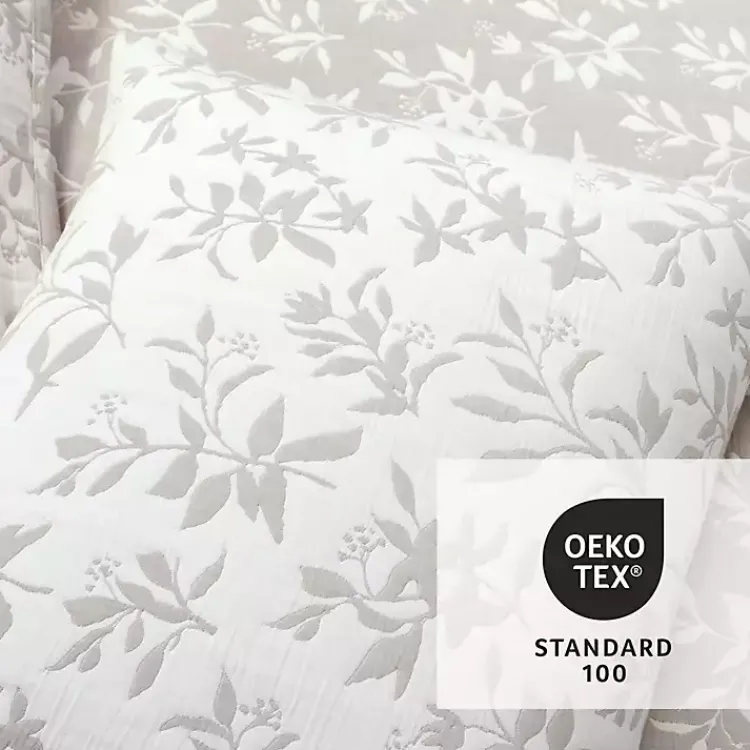 Kirklands Home Quilts|Tan Floral Reversible 3-pc. Full/Queen Quilt Set