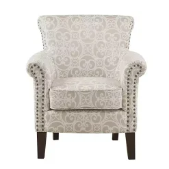 Kirklands Home Accent Chairs|Fretwork Accent Club Chair Tan