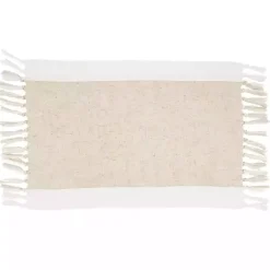 Kirklands Home Table Linens|Tan Fringed Two Tone 4-pc. Placemat Set