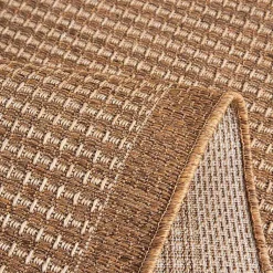 Kirklands Home Outdoor Rugs|Gather Indoor/Outdoor Area Rug, 5x7 Tan