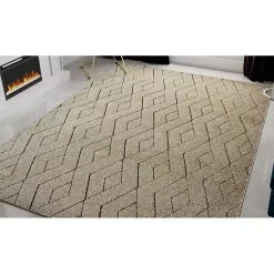 Kirklands Home Area Rugs|Modern Chevron Area Rug, 5x7 Tan