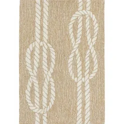 Kirklands Home Outdoor Rugs|Nautical Rope Indoor/Outdoor Area Rug, 2x3 Tan