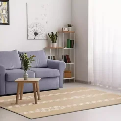 Kirklands Home Outdoor Rugs|Nautical Rope Indoor/Outdoor Area Rug, 2x3 Tan