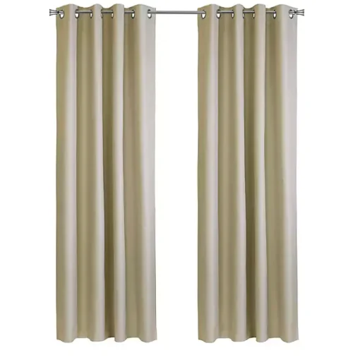 Kirklands Home Curtains & Drapes|Newberry Blackout Curtain Panel, 108 in. Tan