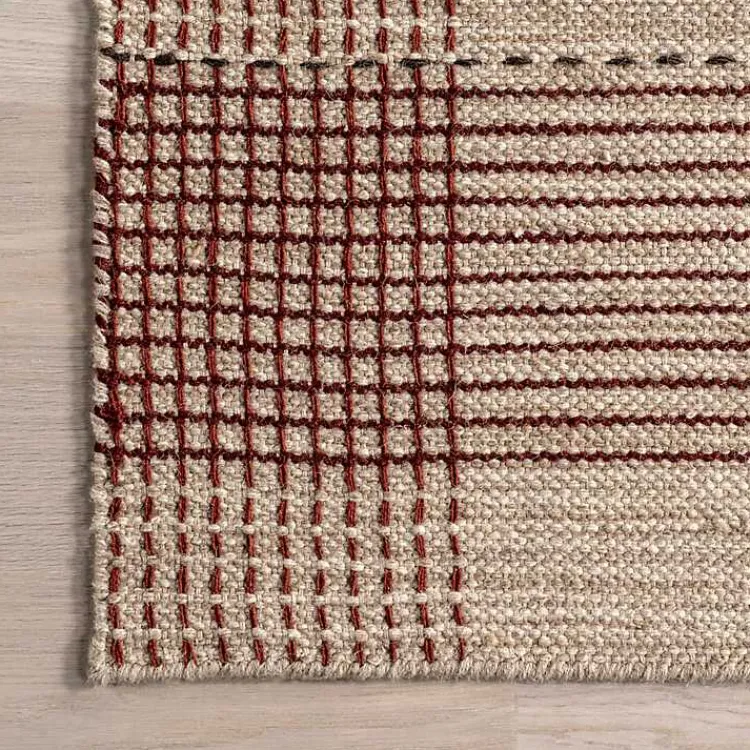 Kirklands Home Area Rugs|Plaid Emily Henderson x RugsUSA Area Rug, 4x6 Tan
